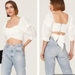 Marissa Webb‎ Eyelet Crop Top White 4 Photo 1