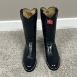 Tony Lama  Roper Boots Womens 4.5 B Blue Gray Model 7502 All Leather Inner Upper Photo 1