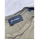 The Kooples Army Green Slashed Safety Pin 100% Cotton Edgy Tee Women’s Size L US Photo 4