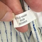 J.Crew  Beachwear XS/S Striped Crochet Trim Tunic Cover-Up‎ Dress Blue White Photo 5