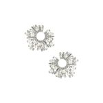 8 Other Reasons Stone Burst Statement Earrings Silver Womens Size OS Photo 0