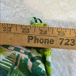 Haute Hippie Top Womens XL Safari 100% Cotton Green Seashell Beaded Bohemian Photo 8