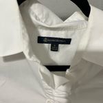 Brooks Brothers cotton ruffle button down sleeveless blouse Photo 2