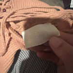 Storia  peach open back style top size M Photo 8