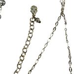 Lucky Brand Gray Pearl Beaded Silver Chain Tassel Pendant Drop Necklace Photo 3