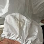 H&M White Cargo Windbreaker Pants Photo 3