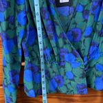 The Kooples  Silk Crossover Peplum Top Winter Night M NWT Photo 7