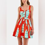 Hunter Bell Eileen Mini Dress in Herring Red Size 4 NWT Photo 14