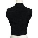 BCBG Maxazria Black Faux Suede Damien Vest Women's Top Size XXS | 9 Photo 3