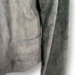 Vintage 90s Black Suede Leather Button Photo 5