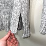 Aerie Light Gray Marled Chunky Knit Oversized Sweater Photo 6