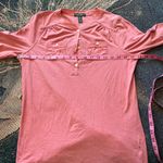 Lauren Ralph Lauren Coral Pink Button Blouse Longsleeve S Y2K Preppy Slim Fit Photo 12