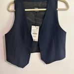 ZARA Navy Blue Vest Photo 0