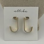 Nordstrom NWT Ettika modern Gold Hoop Earrings Photo 1