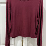 Arizona Jeans Arizona Jean Company Women's Deep Red Long Sleeve Tee Size XXL Photo 0