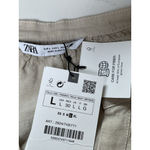 ZARA  women linen blend shirt tunic button down Beige Natural M and L Photo 10