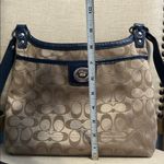 Coach  Monogrammed Shoulder/Crossbody Bag with Navy Accents Photo 8