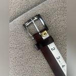 Women’s Milo’s Genuine Italian Leather Belt vintage Brown Photo 3