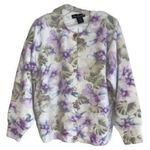 Lee Sands Women’s Orchid and Monstera Print Angora Cardigan Sweater Size 1X NWT Photo 0