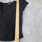 JOE & ELLE  Classic‎ Black Cap Sleeve Blouse Photo 4