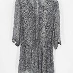 Joie  Silk Cheetah Print Long Sleeve Romper READ DESCRIPTION Photo 9