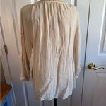 Vintage America Cream and Orange Embroidered Tunic! Size L Photo 1