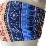 SheIn 2 Piece Boho Blue & Red Bohemian Paisley Bikini Swimsuit ~ Women's Size MEDIUM Photo 2