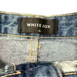 American Eagle White Fox Light Wash High Rise Distressed Denim Straight Mom Jeans Size S 26" Photo 7