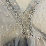 Amazon Women's Baby Blue V Neck Baby Doll Lace Overlay Blouse Size Large Photo 4