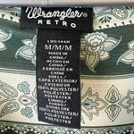 Wrangler  retro Hunter Paisley knee length hunter green sheer flowy dress women’s Photo 2