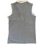 IZOD NEW  Golf Swing Flex Navy and White Striped Sleeveless V-Neck Top Size XS Photo 1