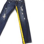 Abercrombie & Fitch  Dark Wash Distressed Skinny Jeans W26 L29 Low Rise Photo 4