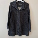 Soma  Live Loungewear Vintage Terry Button Front Jacket Gray Photo 1