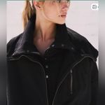 Free People Movement Venture Half Zip Pullover Size Small Oversized Black Photo 3