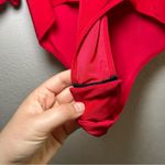 MISA Los Angeles Red Bodysuit women’s small holiday fall classic ruffle girly Photo 2