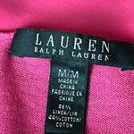 Ralph Lauren Lauren  Black Label Pink Linen Cardigan Women’s M Coquette Cottege Photo 6