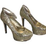 Mossimo EUC Gold Sequins Platform Stiletto Heels Sz 9 Photo 0