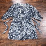 Denim & Supply Ralph Lauren Denim & Supply • Ralph Lauren dress blue pattern cotton voile boho mini coastal Photo 3