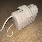 white beaded crossbody purse Photo 3