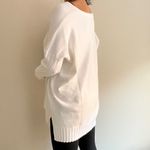 French Connection Women's White Winter Baby Soft Ribbed Sweater Size L Photo 11
