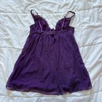 Vtg 90s Babydoll Dress Nightgown Chemise Purple Womens Medium Lingerie Sexy Y2K Photo 9
