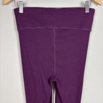 Pact Pants Women Large Purple Bootcut Pull On Ribbed Knit Cotton Yoga Athleisure Photo 4