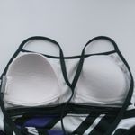 Nike  Purple White & Black Striped Racer Back Swimsuit Top Size 6 Photo 5