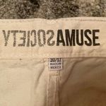 Amuse Society Cream Jean Shorts Photo 2