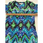 Jude Connally Lexi Dress Women XS Blue Green Ocean Waves Jude Cloth Beach Photo 7
