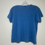 Lunya Blue Linen Henley T Shirt Top Womens XS sleep lounge pajama cozy summer Photo 5