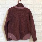 Zella Women's Purple Pink Mix It Up Faux Shearling Half Zip Pullover Size M Photo 4