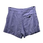Maeve  Linen Pleated Shorts Purple 6 Photo 1