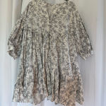 L Black and White Floral Baby Doll Dress Multiple Size L Photo 0