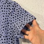 Habitat  Blue and Black Polka Dot Shift Short Sleeve Dress size XS Photo 5